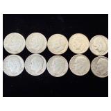 10 silver Roosevelt dimes