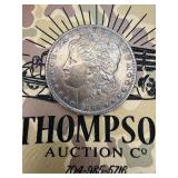 1886 Morgan silver dollar