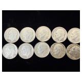10 silver Roosevelt dimes