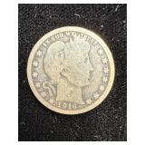 1916 barber silver quarter