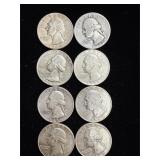 8 silver quarters