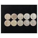 10 silver Roosevelt dimes