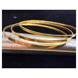 21.10 grams 18kt gold 3 matching bracelets