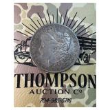 1881 S Morgan silver dollar