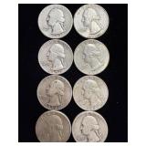 8 silver quarters