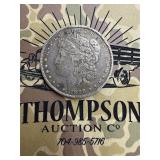 1896 Morgan silver dollar