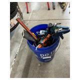 Bucket with tools