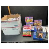 Large lot of puzzles