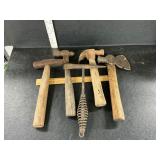 Hammers and a hatchet