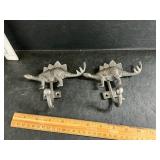 Dinosaur coat hooks