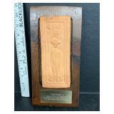 Replica stove tile Minuteman figure