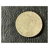 1902 V nickel
