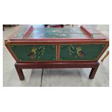 Antique decorated chest 32.5 * 14.5* 19 tall