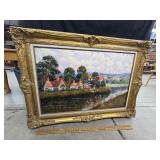 Oil on canvas, original art by Sannino