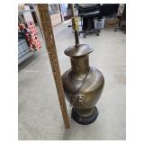 Large brass lamp