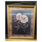 Framed floral art print