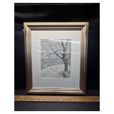 Original winter landscape painting