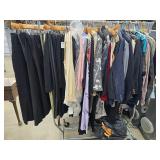 Clothes rack and contents