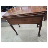Antique game table 30.5*15*30 tall