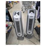 Pair of working fans