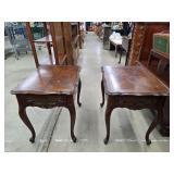 Pair of side tables 27*21*26 tall