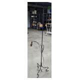 Antique forged iron lamp