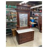 Antique Victorian marble top dresser