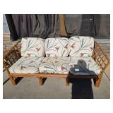White Craft rattan sofa