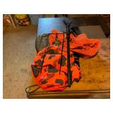 Target, shooting stick and cushions