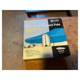 Boat cover support pole