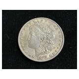 1887 Morgan silver dollar