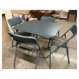 Card table and 4 chairs