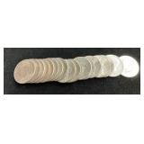 18 Kennedy half dollars