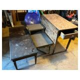3  vintage tables