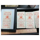 4 All Star Mills Albemarle corn tags 1 framed
