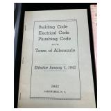 1942 code book Town of Albemarle