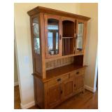 Oak china hutch no content