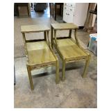 2 vintage end tables