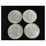 4 Eisenhower dollars