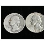 2 silver quarters