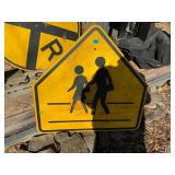 Cross Walk Metal Sign