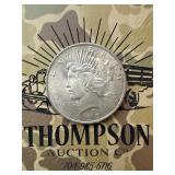 1923 US peace silver dollar