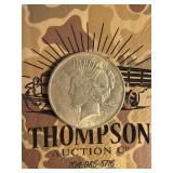 1922 silver US Peace dollar