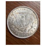 1900 Morgan US silver dollar