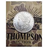 1880 S Morgan US silver dollar