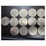 13 ï¿½Eisenhower bicentennial dollars