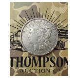 1921 D Morgan US silver dollar coin
