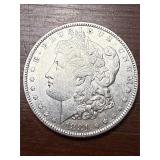 1881 O Morgan US silver dollar