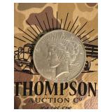 1922 silver US Peace dollar