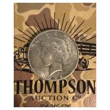 1922 silver US Peace dollar